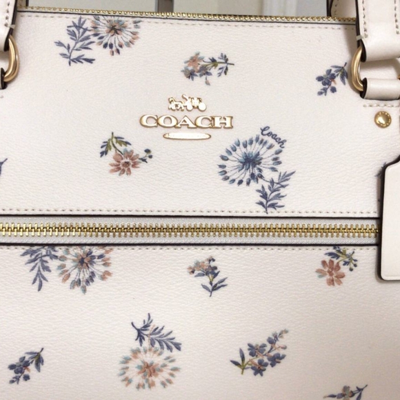 ⚜COACH Gallery Tote With Dandelion Floral … - Picture 7 of 8